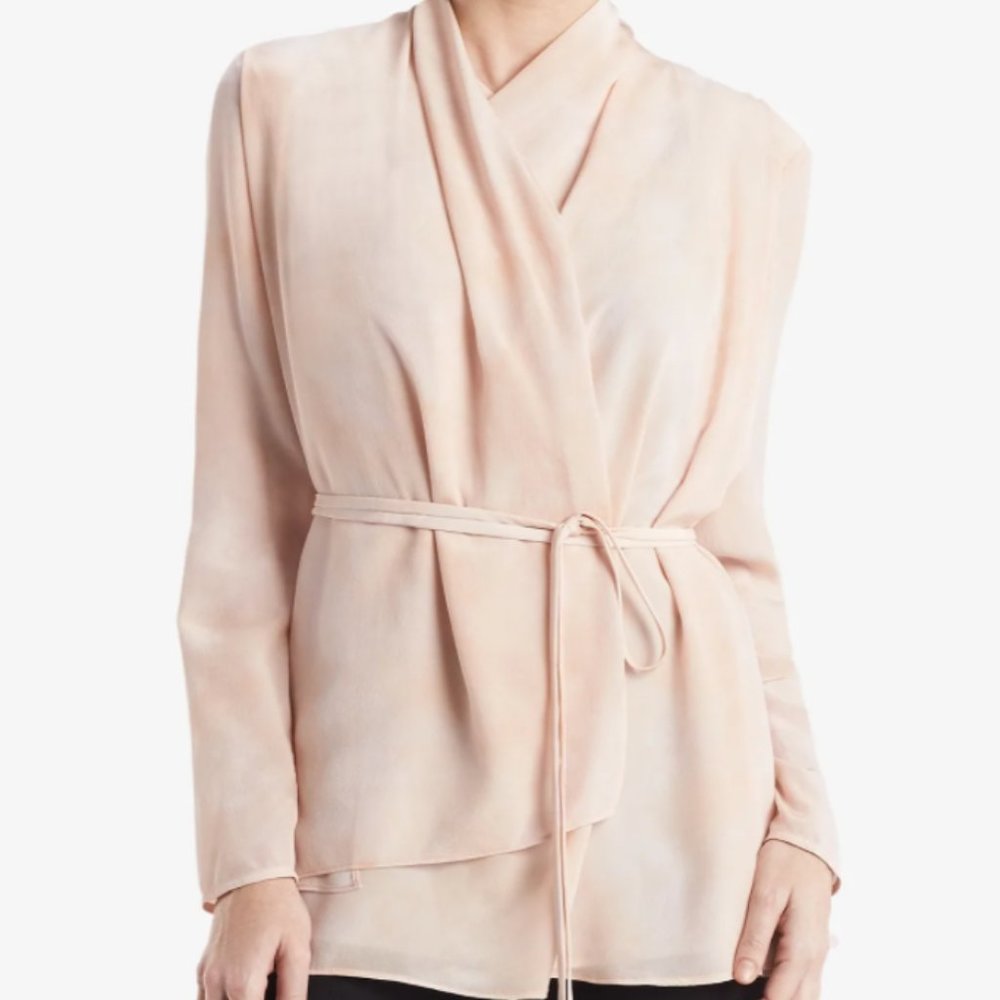 RARE Mm LaFleur Limited Edition - Silk Brushstroke Blush top -was NWT now 1*wear - Picture 2 of 11